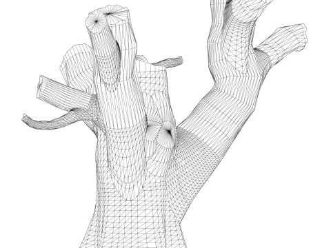 Game Ready Dead Tree 03 3D Model