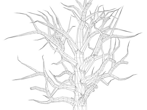 Game Ready Dead Tree 05 3D Model