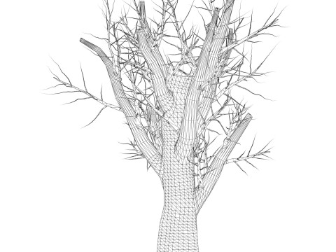 Game Ready Dead Tree 07 3D Модель