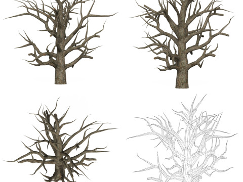 Game Ready Dead Tree Collection Modelo 3D