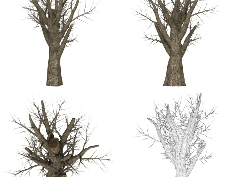 Game Ready Dead Tree Collection Modelo 3D