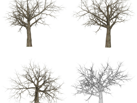 Game Ready Dead Tree Collection Modelo 3D