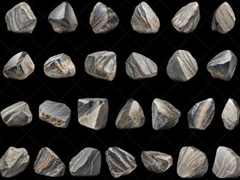 114 risorse di gioco trasparenti Mountain Stone Rocks CG Textures