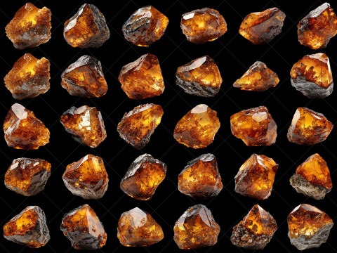 135 Transparent Fantasy Diamond Stone Game Asset CG Textures