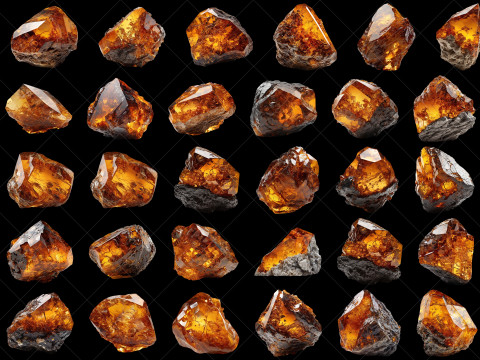 135 Transparent Fantasy Diamond Stone Game Asset CG Textures