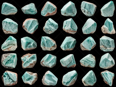 160 Fantasy Stone Rocks Game Asset CG Textures