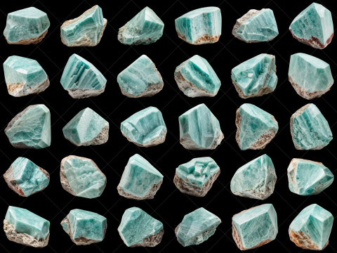 160 Fantasy Stone Rocks Game Asset Texturas CG
