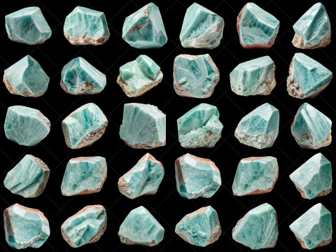 160 Fantasy Stone Rocks Game Asset Texturas CG