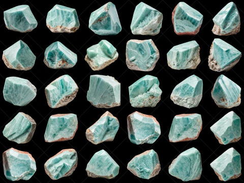 160 Fantasy Stone Rocks Game Asset CG Textures