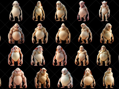 110 Fantasy Alien Characters CG Textures