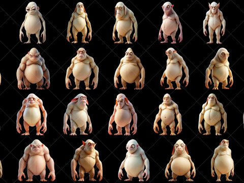 110 personaggi fantasy alieni CG Textures