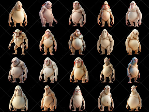110 Fantasy Alien Characters CG Textures