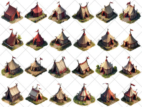 151 risorse di gioco trasparenti per tende medievali CG Textures