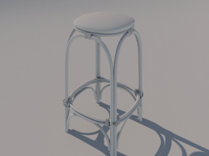 rattan stool 3Dモデル
