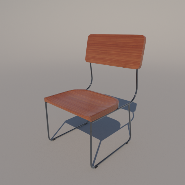 small industrial chair Modello 3D .c4d .max .obj .3ds .fbx .stl .blend 