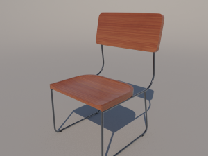 small industrial chair 3D Модель