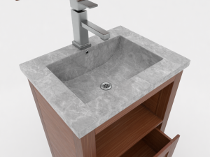 wash basin - sink with shelving Modèle 3D
