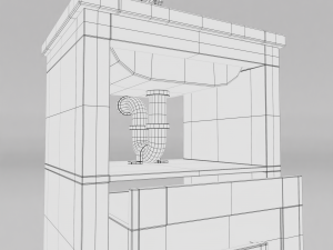 wash basin - sink with shelving Modèle 3D