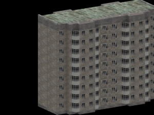 russian block of flats 111-93m serie Modelo 3D