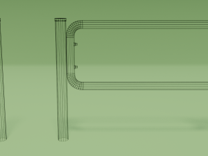 road barrier Model 3D