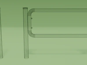 도로 장벽 3D 모델