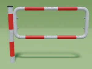 도로 장벽 3D 모델