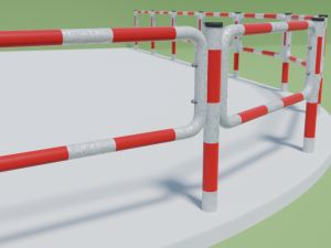 road barrier Model 3D