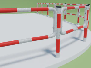 도로 장벽 3D 모델