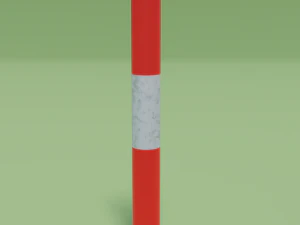 도로 장벽 3D 모델