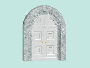 білі двері 3D Модель