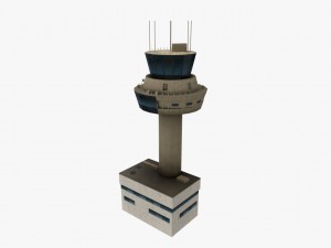 control tower 3D मॉडल