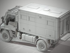 motorhome mb unimog u500 3Dモデル