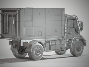 motorhome mb unimog u500 3Dモデル