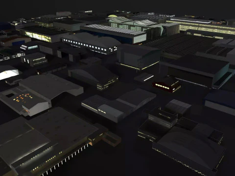 Confezione di ganci per sfondo con coperchi Modello 3D