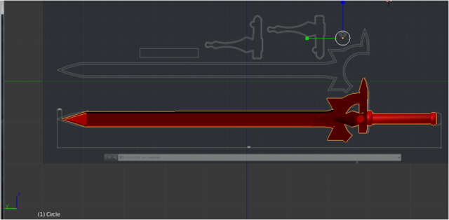 elucidator sword 3D मॉडल .c4d .max .obj .3ds .fbx .stl .blend 