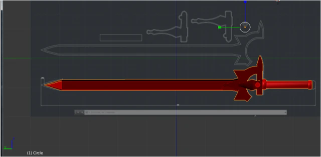 elucidator sword 3D Model .c4d .max .obj .3ds .fbx .stl .blend 