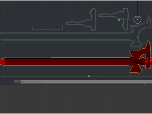 elucidator sword 3D Model