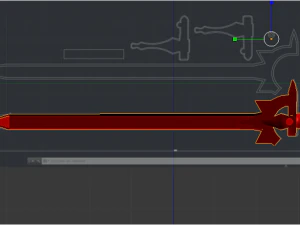 elucidator sword 3D Model