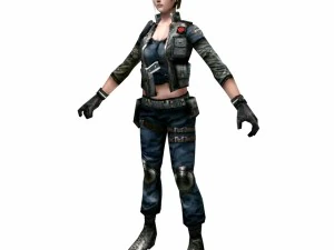r1 army soldier girl 3D Model