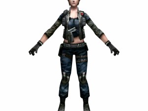 r1 army soldier girl Modelo 3D