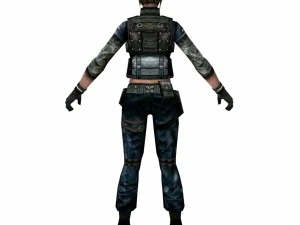 r1 army soldier girl 3D Model