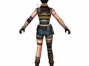 r2 army soldier girl 3D-Modell