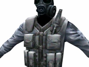 r3 gas mask army soldier Model 3D