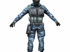 r5 face mask army soldier 3D 模型