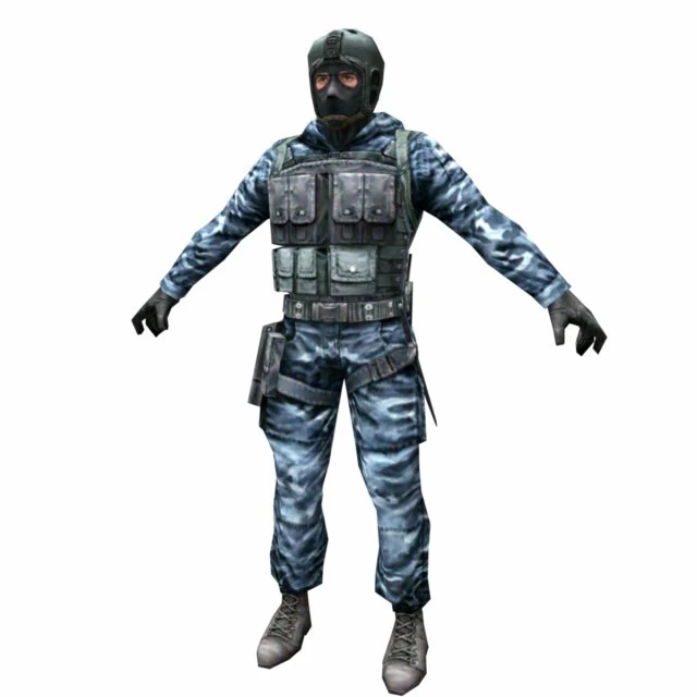 r5 face mask army soldier 3D Model .c4d .max .obj .3ds .fbx .stl .blend 