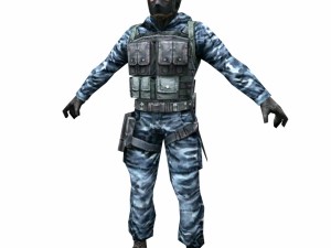 r5 face mask army soldier 3D Модель