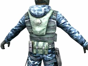 r5 face mask army soldier 3D Model