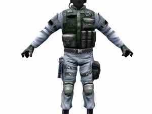r6 face mask army soldier 3D 模型