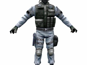 r6 face mask army soldier 3D 模型