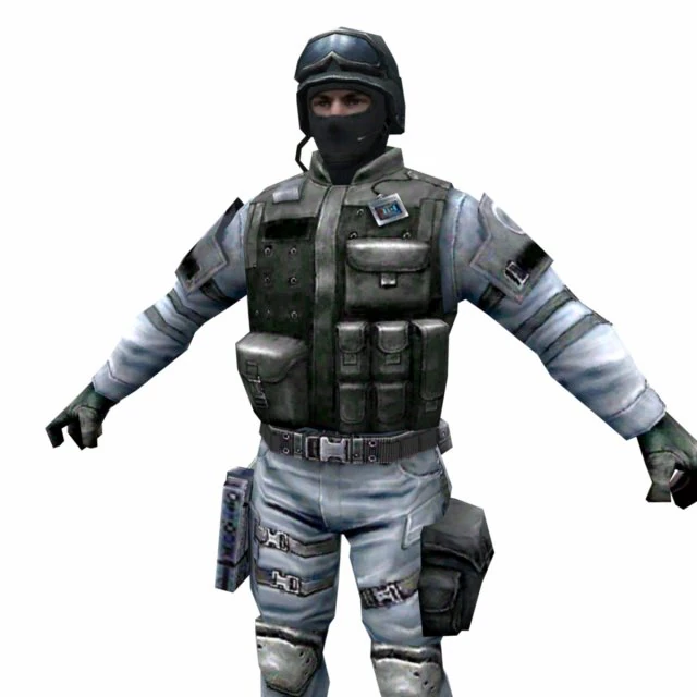 r6 face mask army soldier 3D Model .c4d .max .obj .3ds .fbx .stl .blend 